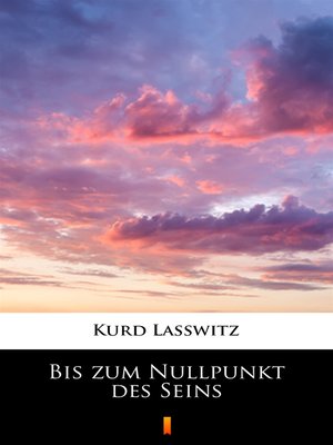 cover image of Bis zum Nullpunkt des Seins